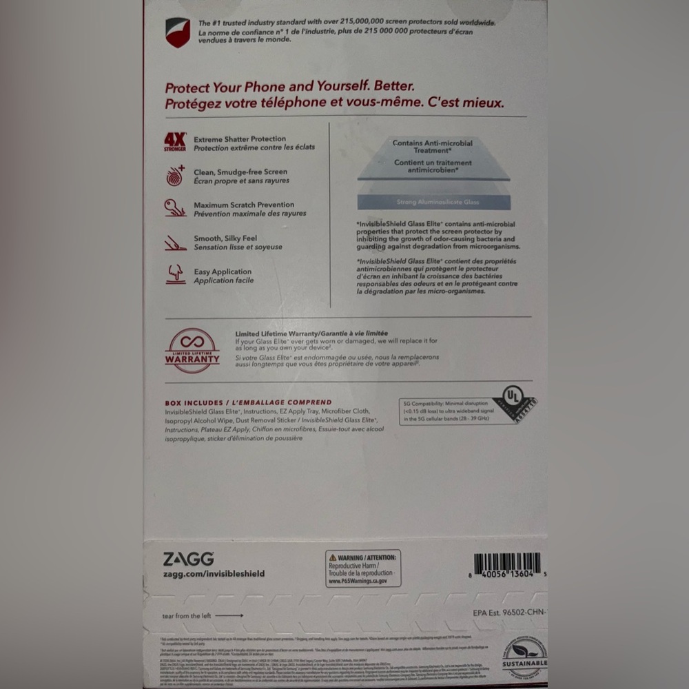 NIB ZAGG Screen Protector - Picture 2 of 2
